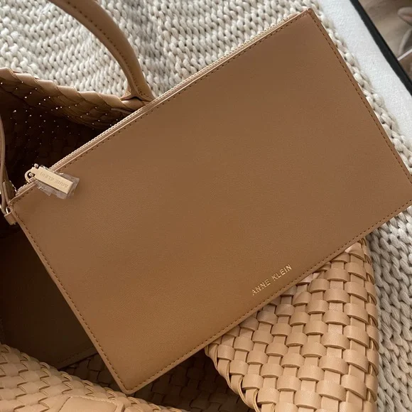 Anne Klein Woven Tote - Picture 2 of 8